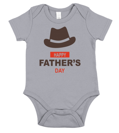 Happy Father Day Short Sleeve Baby One-Piece