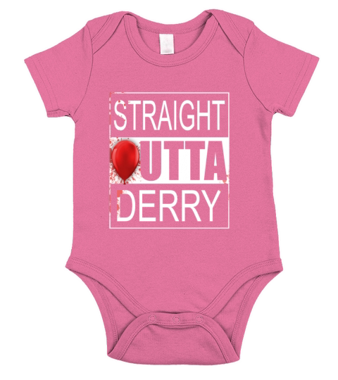 Straight Outta Derry It Horror Short Sleeve Baby One-Piece