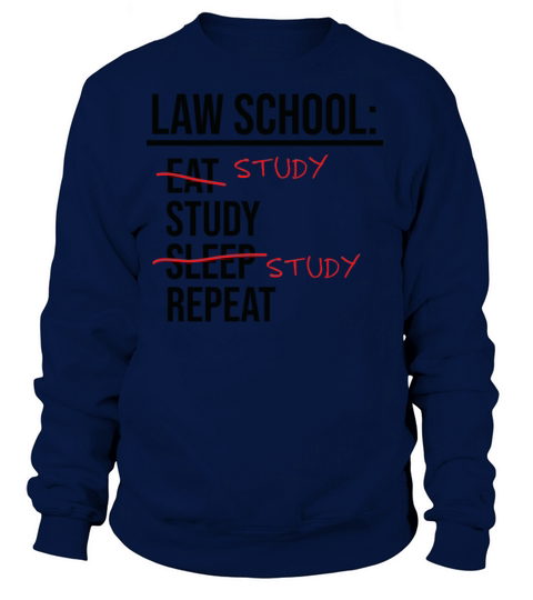 Law School Study Funny Student Lawyer Attorney Women's Sweatshirt