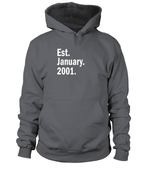 Est January 2001 Women's Hoodie
