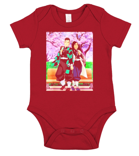 Slayer Demon Anime Art Tshirt Short Sleeve Baby One-Piece