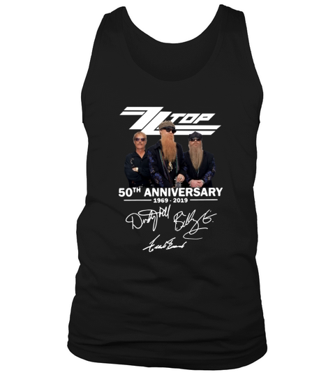 50th Anniversary ZZ Top 1969-2019 Signatures sh?t Tank Top Unisex