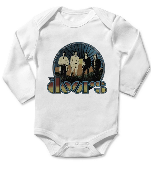 The Doors  Vintage Field Band Long Sleeve Baby One-Piece
