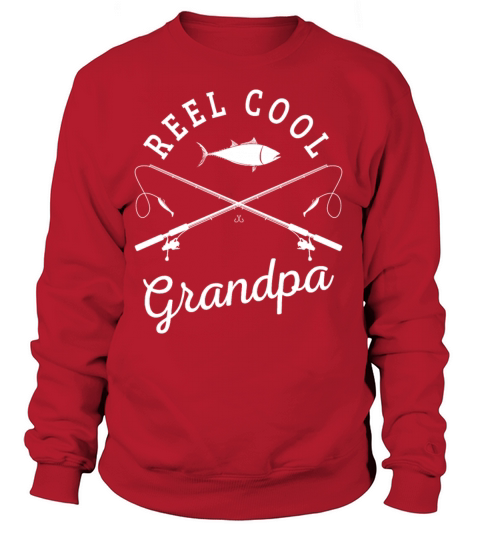 Reel Cool Grandpa Fathers Day Fishing Apparel Pun Women's Sweatshirt