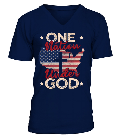 One Nation Under God Men's V-Neck T-shirt