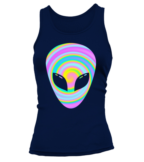 Colorful Alien Head Space Travel LGBT Pride Tee Women's Tank Top