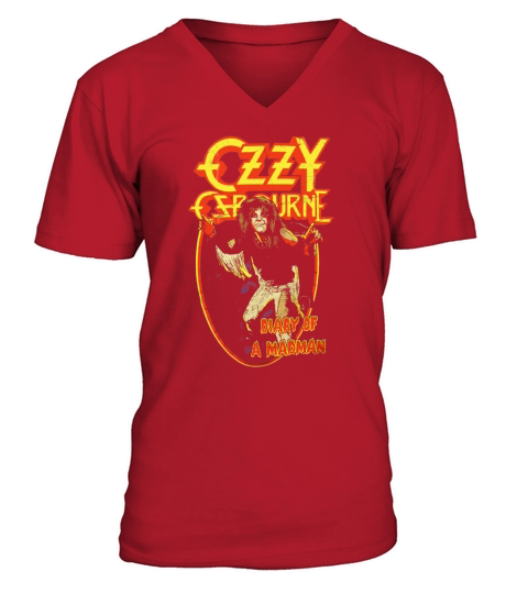 Ozzy Ozbourne A Madman V-Neck T-shirt