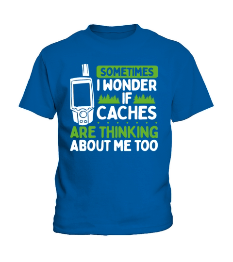 Geocaching Mountains Cache Geocacher Hunting Kids T-Shirt