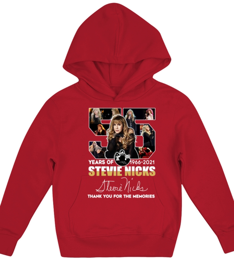 55 years of 1966 2021 Stevie Nicks signature thank you for the memories Kids Hoodie