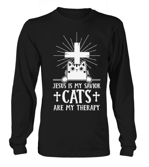 cats my therapy Women's Long Sleeve