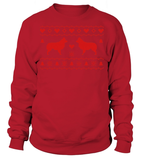 traditional winter design Australian shepherd Men's Sweatshirt