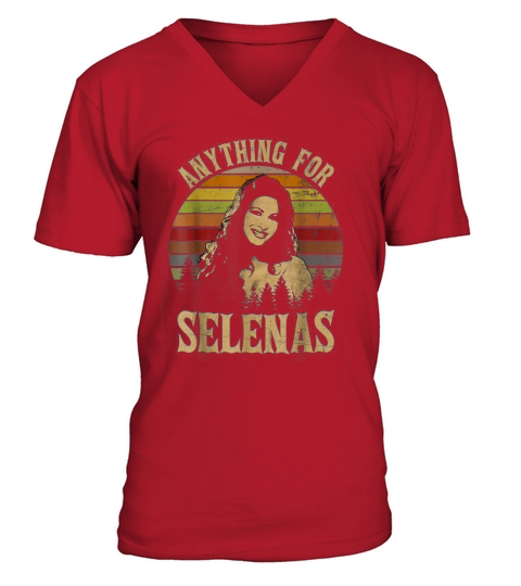 Vintage Selenas Quintanilla love Retro Music Men's V-Neck T-shirt
