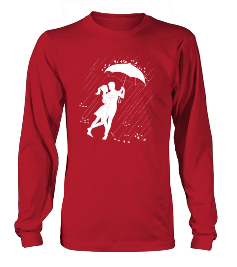 Couple under the Umbrella Men's Long Sleeve