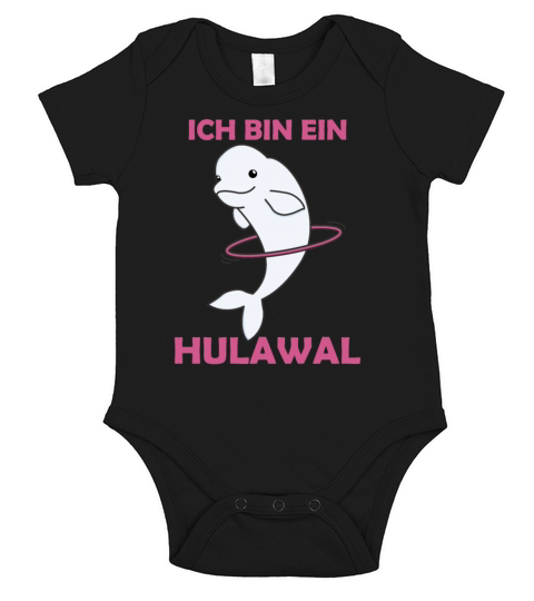Beluga Whale Hullern Sport Sweet Animals Hulawal Short Sleeve Baby One-Piece