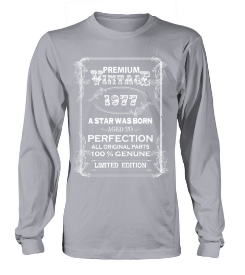 premium vintage 1977 Men's Long Sleeve