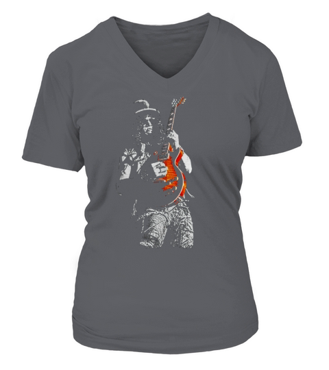 Slash Guitar Fan V-neck T-Shirt Woman