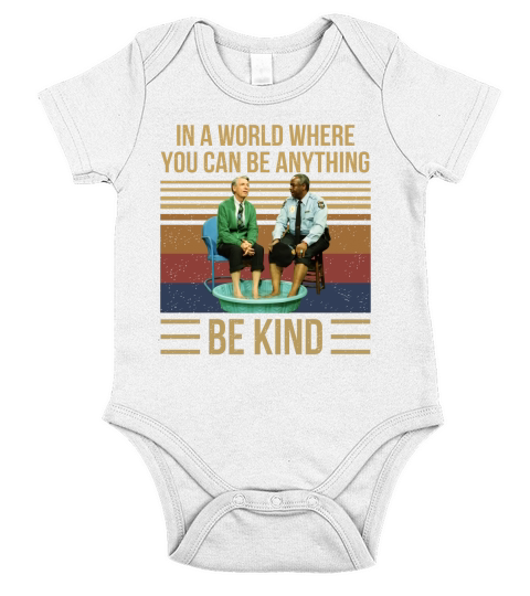 Mr Rogers gay police in a world where you can be anything be kind vintage Short Sleeve Baby One-Piece