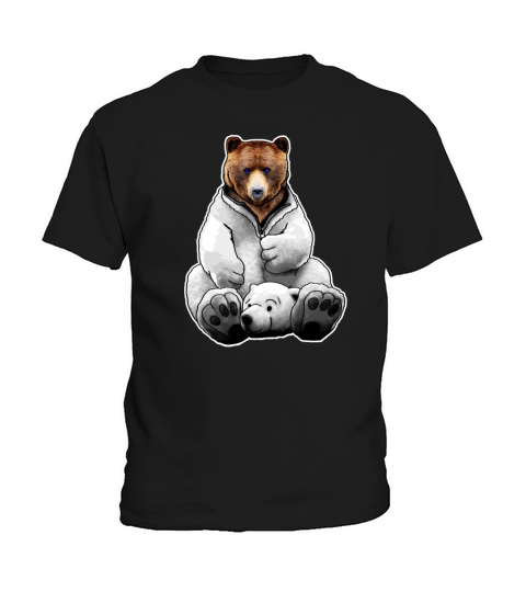 grizzly bear in icebear costume Kids T-Shirt