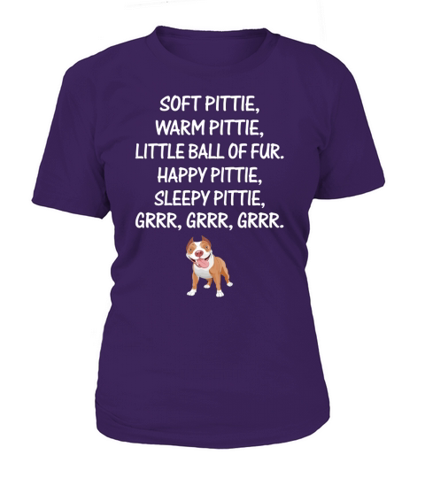 Bulldog Soft pittie warm pittie little ball of fur happy pittie sleepy T-Shirt Woman