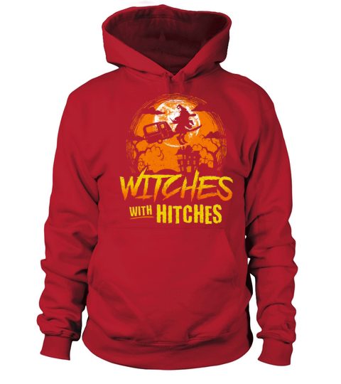 Witches with Hitches Camping Funny Halloween Women's Hoodie