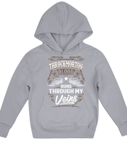 THROCKMORTON Im Not Superhero More Powerful I Am THROCKMORTON name gifts T Shirt Kids Hoodie