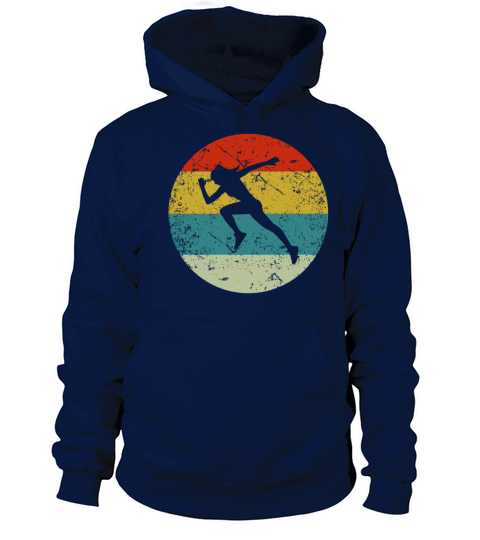 Retro vintage run Men's Hoodie