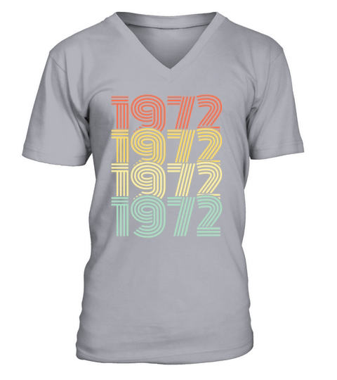 1972 birthday year vintage birthday gift Men's V-Neck T-shirt