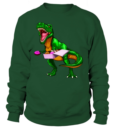 Dinosaur T Rex Donuts Women's Sweatshirt
