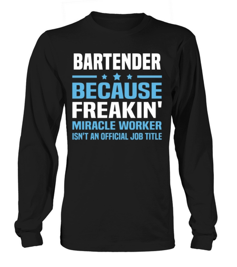 Bartender Men's Long Sleeve