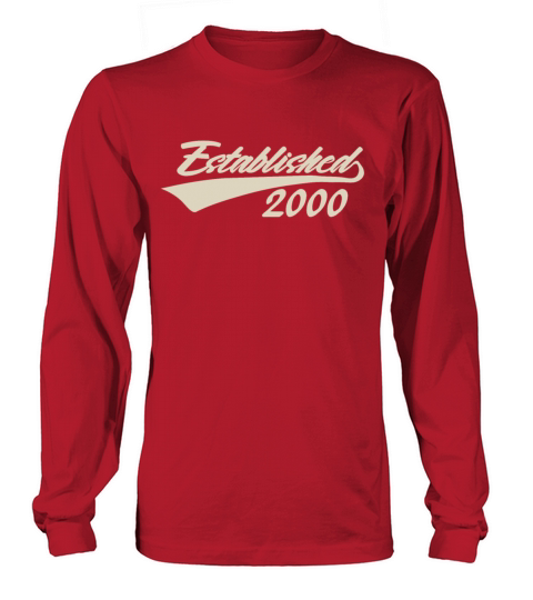 Established 2000 Cool 21st Birthday Gift Men Women Men's Long Sleeve