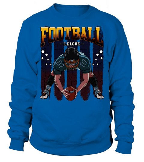 Cool American Football Player Trendy Team Sports Men's Sweatshirt
