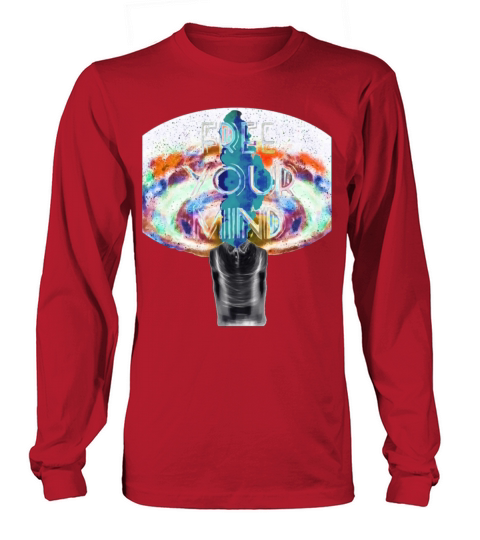 FREE YOUR MIND INVERSE COLORS SPACE HEAD EXPLOSION Women's Long Sleeve