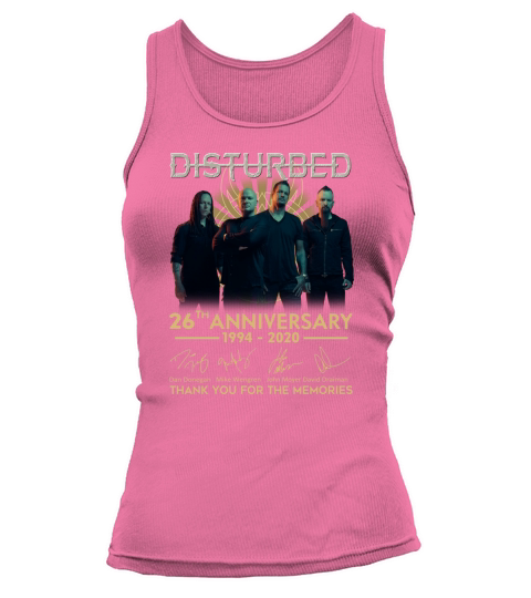 Disturbed 26th Anniversary 1994 2020 signature Tank top Woman