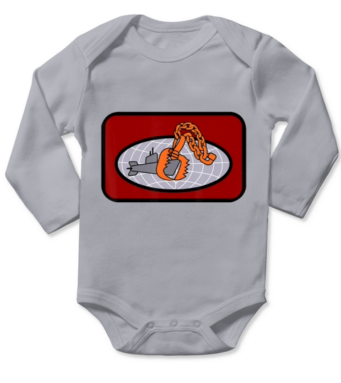 US Navy P-3 Orion Bear Trap shirt Long Sleeve Baby One-Piece