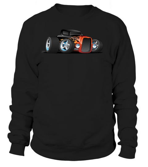 Hot Rod Classic Coupe Custom Car Cartoon Women's Sweatshirt