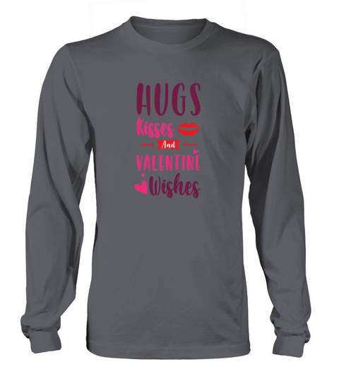 Hugs kisses and valentine wishes Women's Long Sleeve
