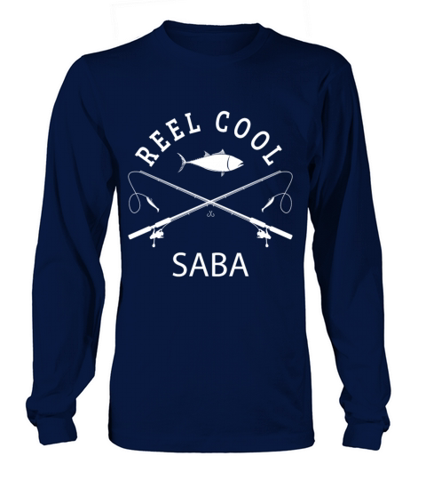 Reel Cool Saba Grandpa Funny Fisher Fathers Day Women's Long Sleeve