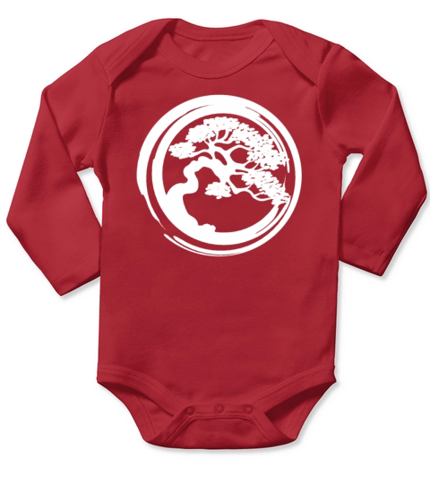 Bonsai Tree Circle Long Sleeve Baby One-Piece