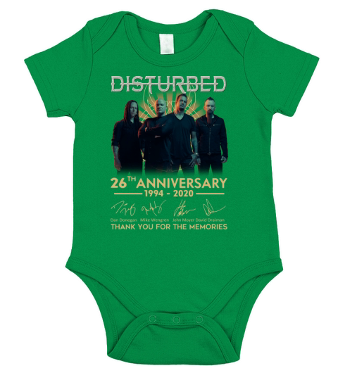 Disturbed 26th Anniversary 1994 2020 signature Short Sleeve Baby One-Piece