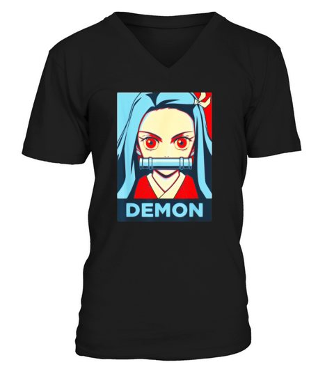 Slayer Demon Anime Art Men's V-Neck T-shirt