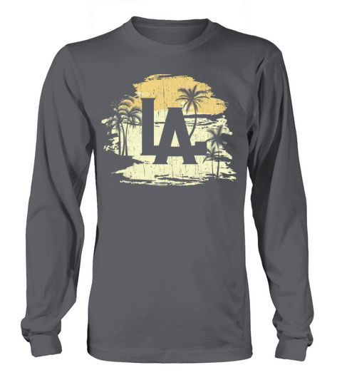 LA Los Angeles Vintage palm trees Women's Long Sleeve