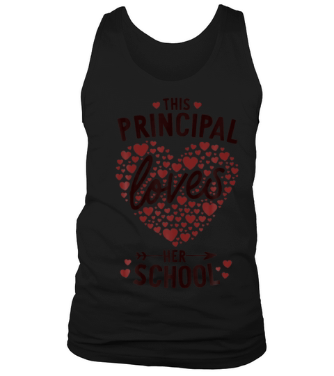 Valentines Day Principal Loves Her School Elementa Tank Top Unisex