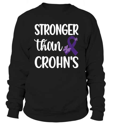 Crohns Disease Awareness IBD Purple Crohns Warrior Women's Sweatshirt