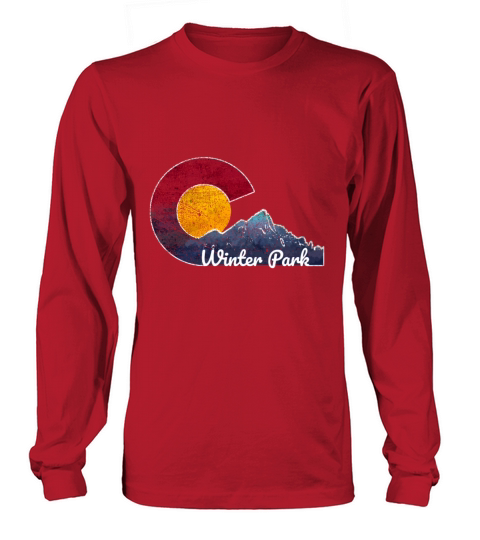 Winter Park Colorado Flag Inspired Women's Long Sleeve