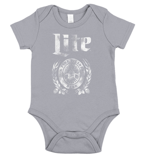 Tee Luv Vintage Miller Lite Short Sleeve Baby One-Piece