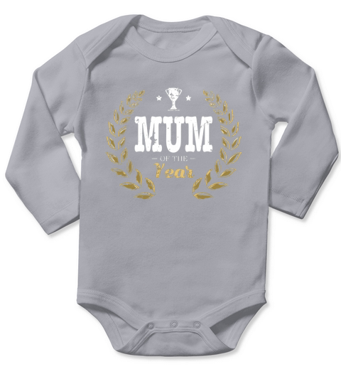 Mum Of The Year England Mom Long Sleeve Baby One-Piece