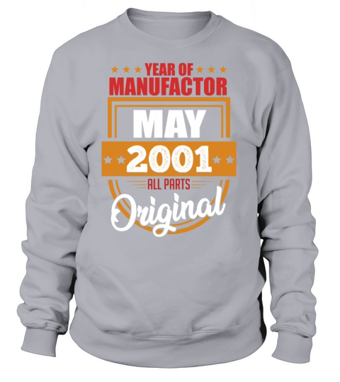 May 2001 Oldtimer 20 years Gift Women's Sweatshirt