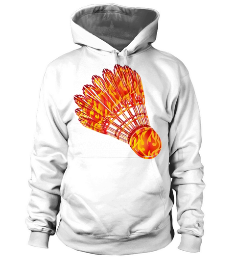 Badminton shuttlecock fire drawing Women's Hoodie