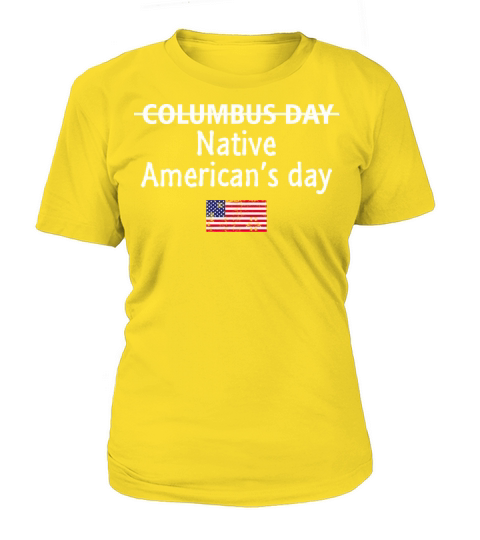 Native american day t-shirts flag america Women's T-Shirt