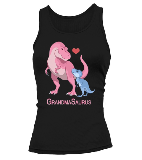 Grandma Saurus Grandmother  Baby Boy TRex Dinosaurs Tank top Woman